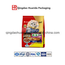 Plastic Pet Food Packaging Bag with Zipper and Clear Window